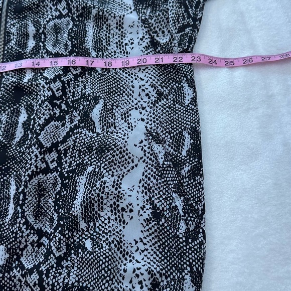 Philosophy Black and White Snakeskin Bomber Zip up Jacket - Picture 2 of 14